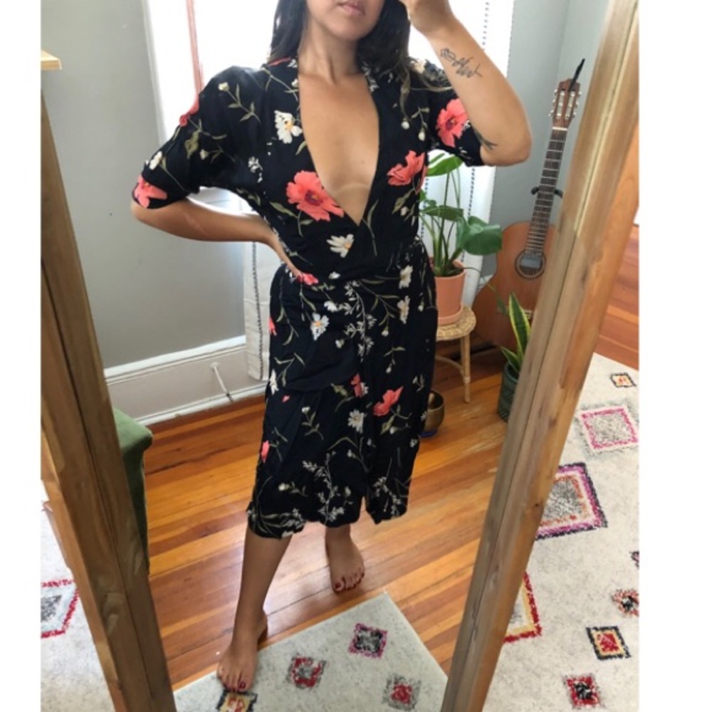 REFORMATION WRAP DRESS
